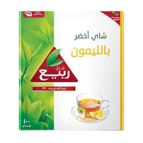 Rabea Naturally Green tea with Lemon 100 teabags