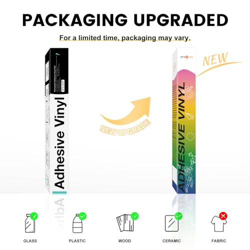 Image of HTVRONT Beige Permanent Vinyl - 12 inch x 14 FT Glossy Beige Permanent Adhesive Vinyl Roll Compatible with Cricut Cutting Machine, Silhouette, Cameo Cutters, Signs, Scrapbooking, Craft, Die Cutters