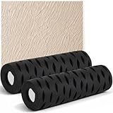 ElaraBerry 2 Pcs 9' Drywall Texture Roller, Tree Bark Pattern Wall Ceiling Textured Roller Drywall Texturing Tool Tree Bark Paint Applicator for DIY & Professional Renovations