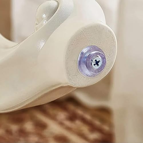 Victorian Style Vanity Stool - Round & Rectangular Makeup Chair, Cute Ottomans Bench for Bathroom, 17" Height, Purple Leather, Stylish Accent for Dressing Room.