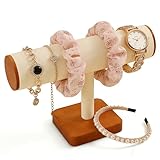 YUQIN Wooden T-Bar Bracelet Display Stand - Elegant Jewelry Organizer