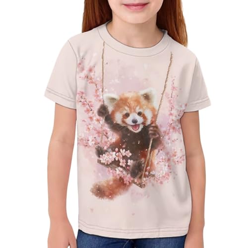 Image of WELLFLYHOM Kids Tshirts Girls Boys Short Sleeve Crewneck Tees Shirts Casual Sport Pullover Tops Size 3-16 Years