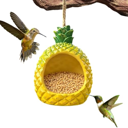 Image of Outdoor Bird Feeder and Feeding Station Fruit Shaped Resin Feeding Station