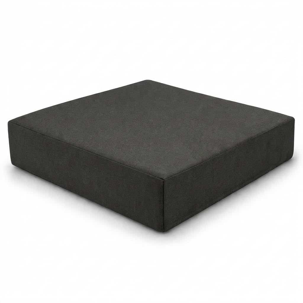 Rattan Garden Furniture Cushion Pads Replacement Seat or Back Cushions for Patio Sofa Chairs – Fits California Style Outdoor Water Resistant Garden Conservatory Seating (Charcoal, 65x65x10cm)