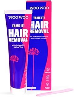 WooWoo Tame It! In-Shower Hair Removal Cream | Intimate Painless Hair Remover For Sensitive Skin | Anti Itch Cream For Genitals, Bikini, Legs & Bum | Women Cream With Aloe Vera | Vegan Care Cream 50ml