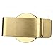 JUNXINSHUN Men's Slim Money Clip Stainless Steel Credit Card Holder Pocket Cash Wallet (golden)