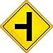 Side Road Left Novelty Metal Crossing Sign CX-604