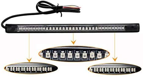 3 In 1 Tail Lights DRL LED Sequential Flowing Turn Signal Lamp 12V 24V Smoked Red Yellow For Truck Trailer Rvs Boats Bus Atv Utv