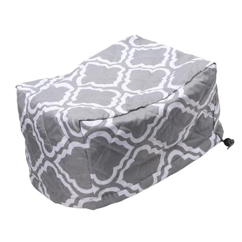 Funda para proyector Zunate, cubierta anti polvo de tela acolchada impermeable para unidades de techo de 13.78x13.39x8.27 pulgadas color gris miniatura 7