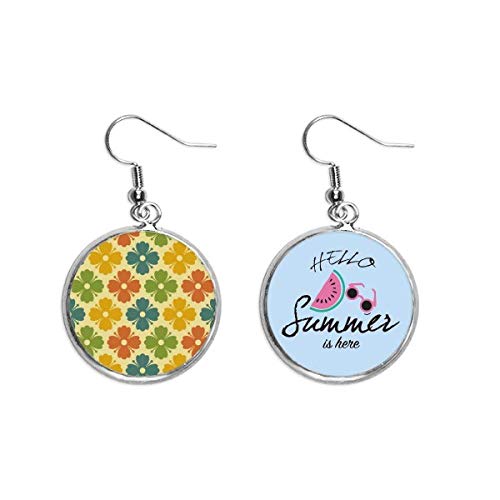 Pendientes de sandía y flores color caramelo perfectos para tus looks de playa este verano