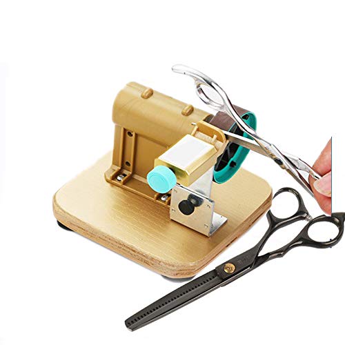 Professional Electric Hair Scissors Sharpener Grinding Machine Automatic Hair Cutting Shear Grinder Tool