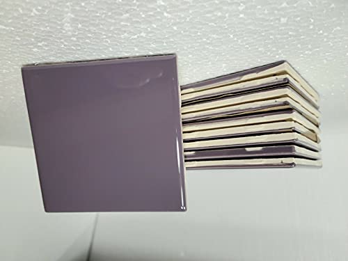 Daltile Purple Ceramic Tile 4.25 Inch 4X4 Subway Square Shower Bathroom Kitchen Backsplash Wood Violet Vintage Color 1467 Boxes 10 Piece #TOP6