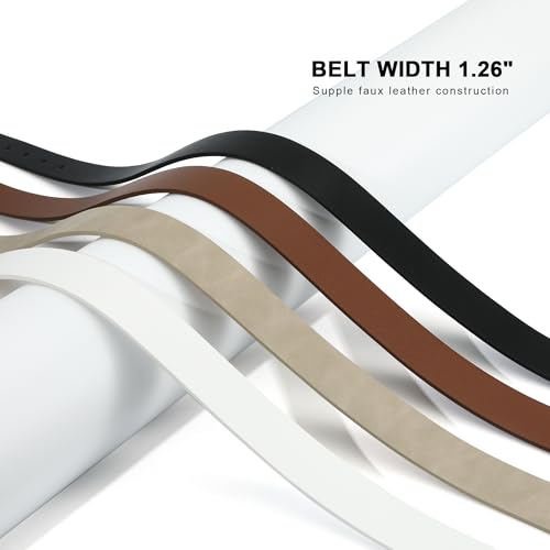 Earnda Women Belts for Jeans Dress Waist Belt for Ladies Oval Pin Buckle4