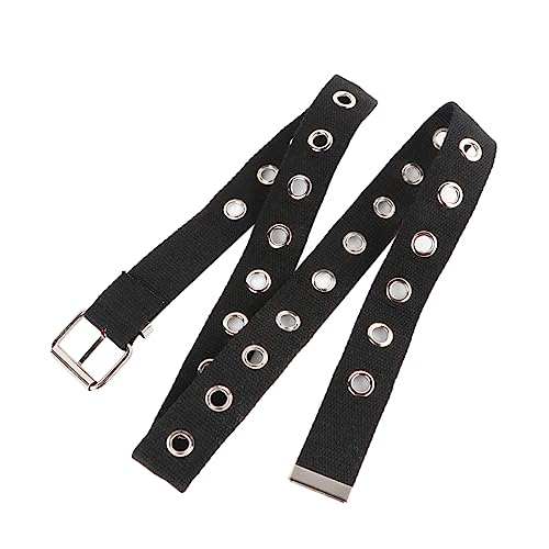 GALPADA 1pc Wide Nylon Canvas Waist Belt for Women Decorative Waistband for Jeans and Pants Lightweight and Breathable Buckle Design