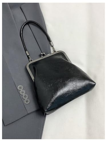 SweatyRocks Women's Vintage Top Handle Handbags Kiss Lock Crossbody Shoulder Purses3