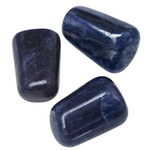 Image of Iolite Certified Crystal Healing Tumbled Stone, Natural Polished Crystals for DIY Crafts, Manifestation, Meditation, Pooja Feng Shui and Reiki Healing (30 Grams)