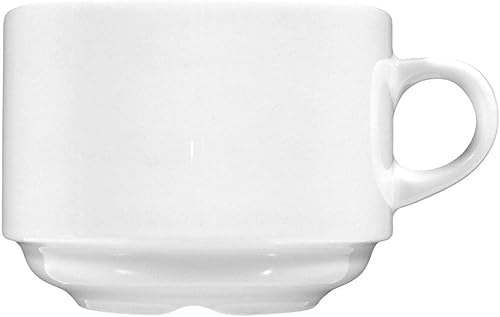 Miniatura 9 de Meran - Vajilla comercial, platillo de café y té de porcelana, color blanco, 6.4 pulgadas, juego de 6