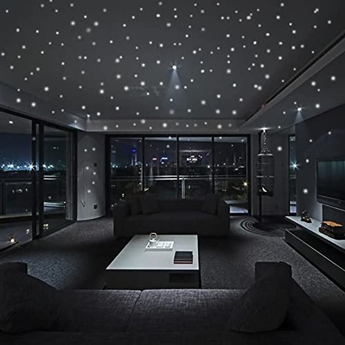 407 piezas de calcomanías luminosas para pared y techo miniatura 2
