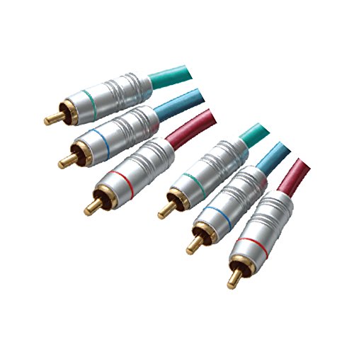 Image of MX RCA Cable 2RCA to 2RCA Stereo Audio Cable Gold Plated Adapter Dual Shielded for Home Theater Amplifier Hi-Fi System Car Sound Speaker PARENT (3 rca male to male (RGB), 3 METER)