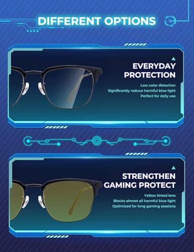 Image of ZanyLen Blue Light Blocking Glasses Men Computer Gaming Glasses For Mens
