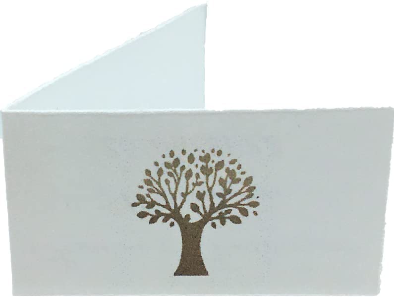 LE GEMME DI VENEZIA Bigliettini Albero della Vita Matrimonio Sposi Comunione Battesimo con Stampa Spedizione Omaggio per Bomboniera (Pezzi 200)