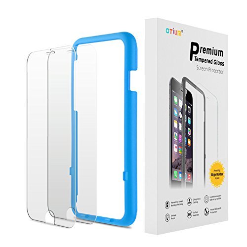 iPhone 8 7 6s 6 Screen Protector with Easy-Installation Tray Otium Tempered Glass Screen Protector for iPhone 8 iPhone 7 iPhone 6s iPhone 6 4.7-inch Lifetime Replacement Warranty (2-Pack)