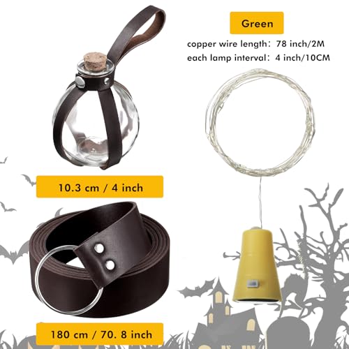 Bouteille de Potion Magique Halloween LED, Idée Cadeau Sorcier - 3