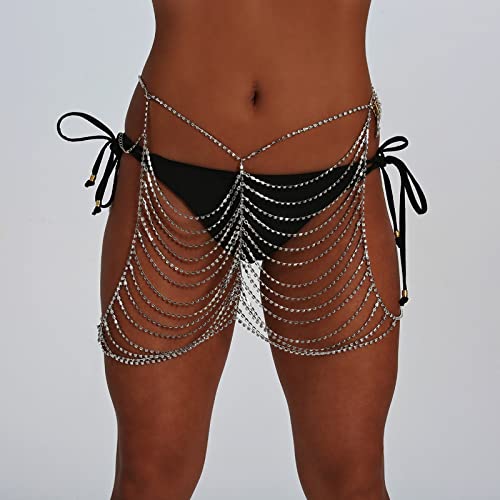 Cadena de cintura sexy con borla de circonia para regalar 4