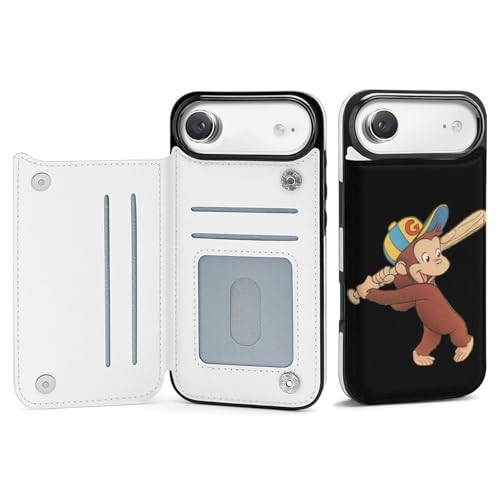 手帳型 おさるのジョージ (3) 対応 iPhone 17 Air ケース カード収納 スマホケース 財布型 携帯ケース 軽量 全面保護 スタンド機能 おしゃれ お祝いギフト