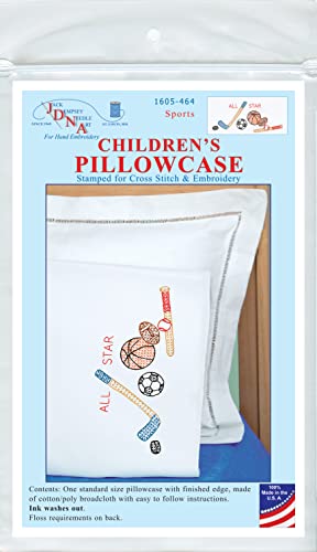 Image of Jack Dempsey Sports Child's Pillowcase, White