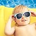 NACUWA Baby Sunglasses - 100% UV Proof Sunglasses for Baby, Toddler, Kids - Ages 0-2 Years - Case and Pouch included