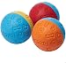 Snug Rubber Dog Balls for Small and Medium Dogs - Tennis Ball Size - Virtually Indestructible (3 Pack)