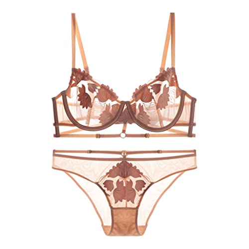 Lingerie fine kaki en dentelle haut de gamme au maintien impérial
