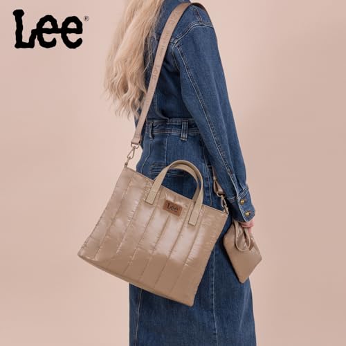 Image of Montana West x Lee Puffer Tote Bag Lightweight Crossbody Bags for Women with Clutch
