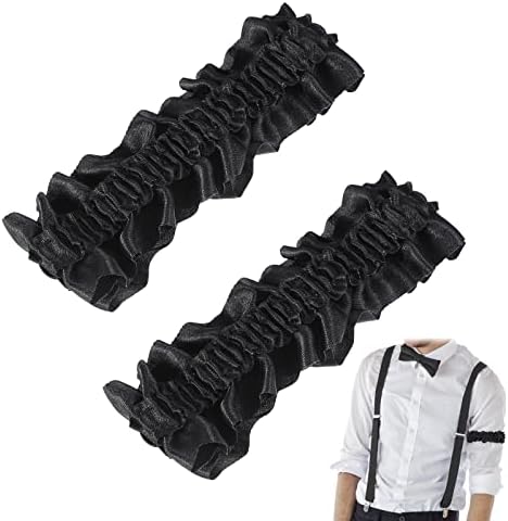 Jadive 2 Pcs Sleeve Garters for Men Arm Garters 1920s