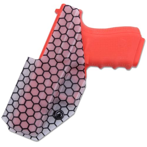 Image of KYDEX Thermoform Sheet - (Honeycomb Camo) - (Frosted Glass) - (Transparent /Black) - (12in x 12in) - (1 Sheet) - (for Holster Making, Cosplay, Hobby) - (USA Made)