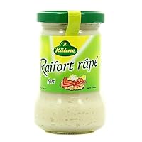 GOÛT PIQUANT INTENSE - Raifort râpé fort pour relever sauces et plats avec une saveur vive et marquée qui stimule les papilles sans masquer les aliments INGRÉDIENTS SIMPLES - Préparé à partir de raifort et vinaigre, composition claire qui permet d'id...
