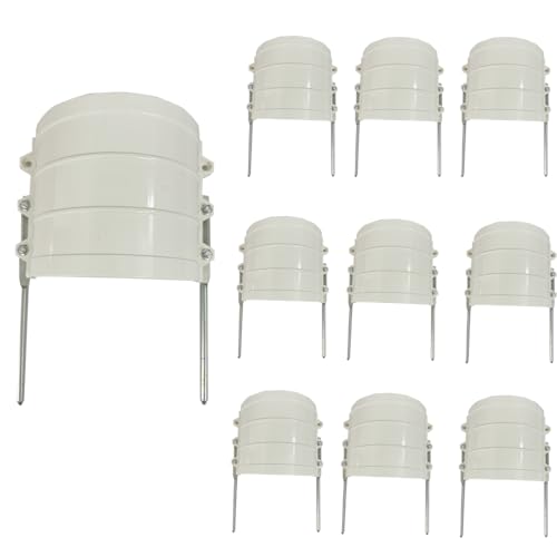 LITAITAI Sprinkler Guard, White Sprinkler Shield Overspray Protector, 5 Pack