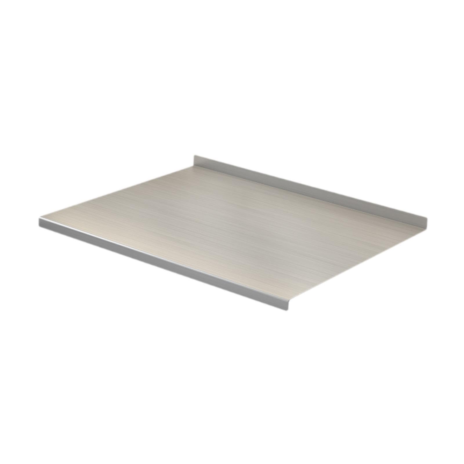 Schneidebrett Edelstahlbrett Tranchierbrett Teigunterlage Arbeitsbrett Hygienisch Und Geruchsneutral für Den Täglichen Gebrauch Zum Hacken Und Vorber, 50cmx40cm