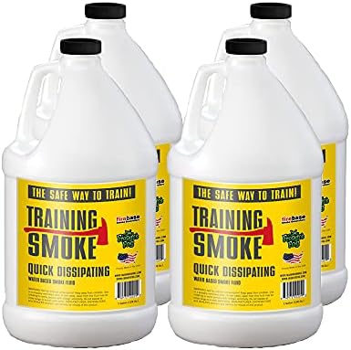 Training Smoke Fluid for Smoke Generators - Optimized for Firebase Machines (4 Gallons Quick Dissipating)