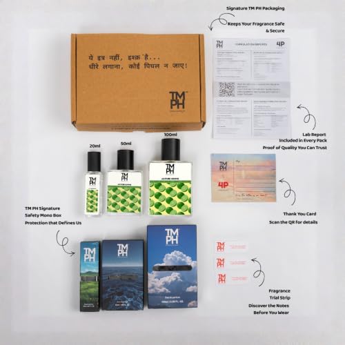 Image of TMPerfumehouse Arm Pure Homme EDP for Men | Fresh, Aquatic & Long Lasting Perfume Spray | Aromatic, Citrus & Marine Fragrance | Luxury Gift for Him | TMPH | 50ml