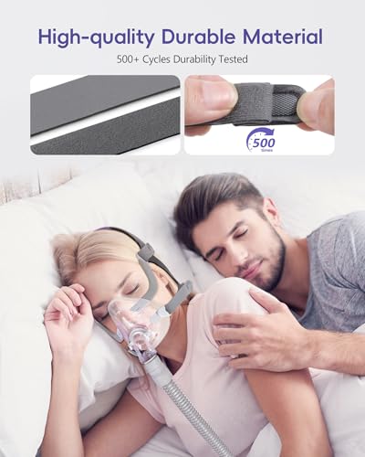 Image of Headgear for ResMed AirFit /AirTouch F20 with Clips, CPAP Replacement Headgear Strap, Adjustable and Comfortable - Purple,Medium,1 Pack