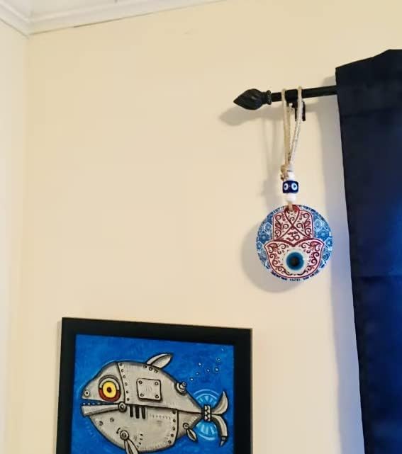 Miniatura 7 de Hamsa Hand Evil Eye Decor Om Home - Colgante de pared