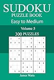 300 Easy to Medium Sudoku Puzzle Book