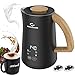 Produktbild Nuovoware 500ml Elektrisch Milchaufschäumer Edelstahl, 4 in 1 Automatischer Milchaufschäumer mit Temperatur Anzeige, 500W Milchbehälter für Kaffee Latte Cappuccino Schokolade Macchiato, Schwarz
