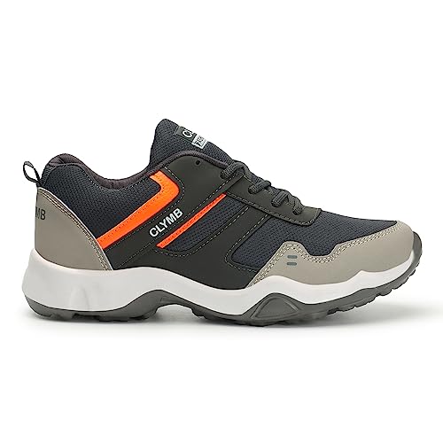 CLYMB Men's ES-21 Synthetic Lace-Ups Walking/Outdoor/Gym & Traning/Running Sports Shoes