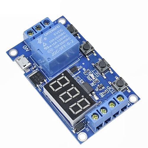 Temporizador de ciclo DC 6-30V para automatizar el encendido de luces y riego del hogar 2