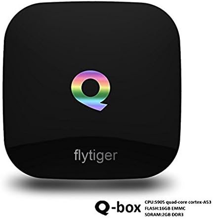Flytiger Q Box Android TV Media Player 2g/16g Android Box Gigabit Amlogic S905 Quad Core Cortex-A53 2.4G 5G Dual Channel WIFI 4K 60fps H.265 Bluetooth 4.0 Mini Pc