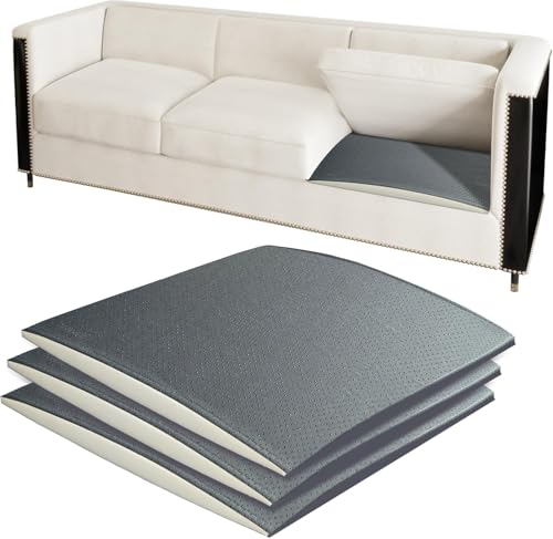 strusery Tabla de Apoyo para Cojines de sofá para Asientos caídos, Paquete de 3 Insertos de cojín de Silla de 52 x 52 cm para Mayor firmeza y Apoyo (3 Piezas)