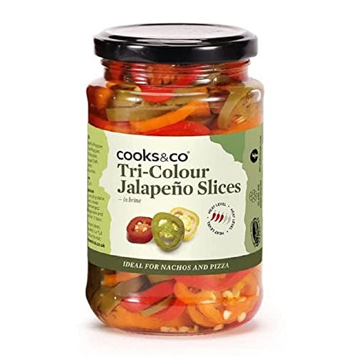 Cooks & Co Tri-Colour Jalapeno Slices 290g